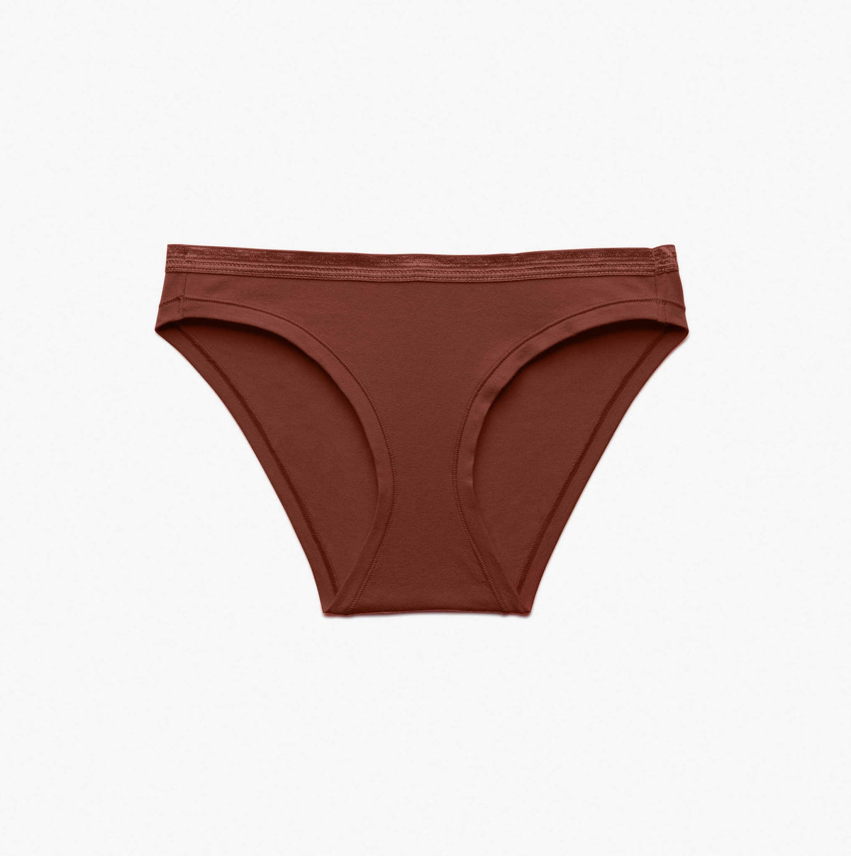 brown cotton low rise bikini cut underwear