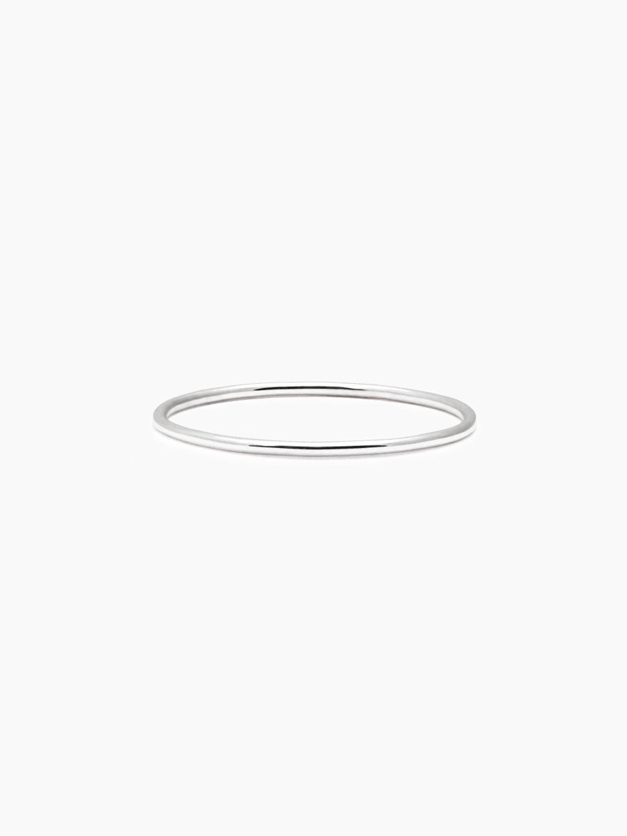 stackable recycled sterling silver ring
