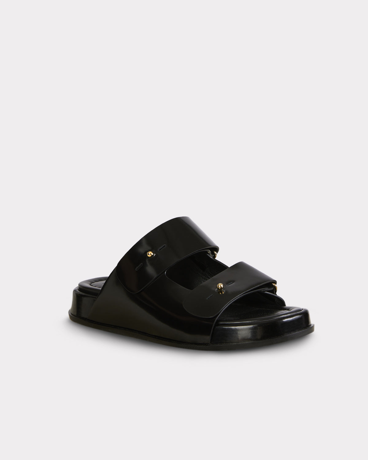 slow fashion black leather birkenstock sandal