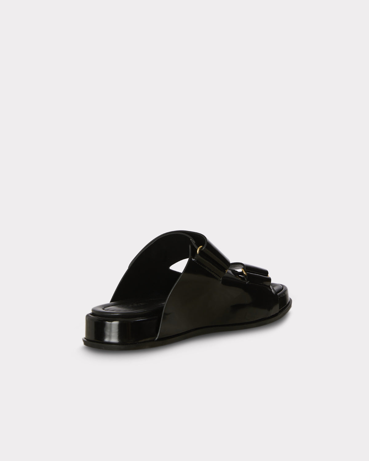 black ethical leather birkenstock sandal