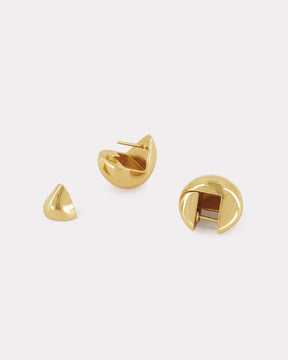 ethical gold orb earrings