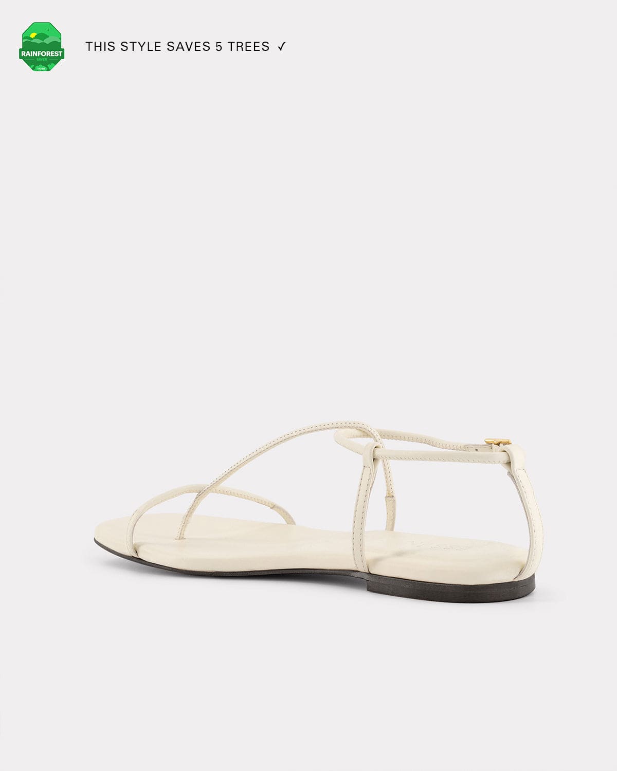 strappy flat sandals in butter for summer