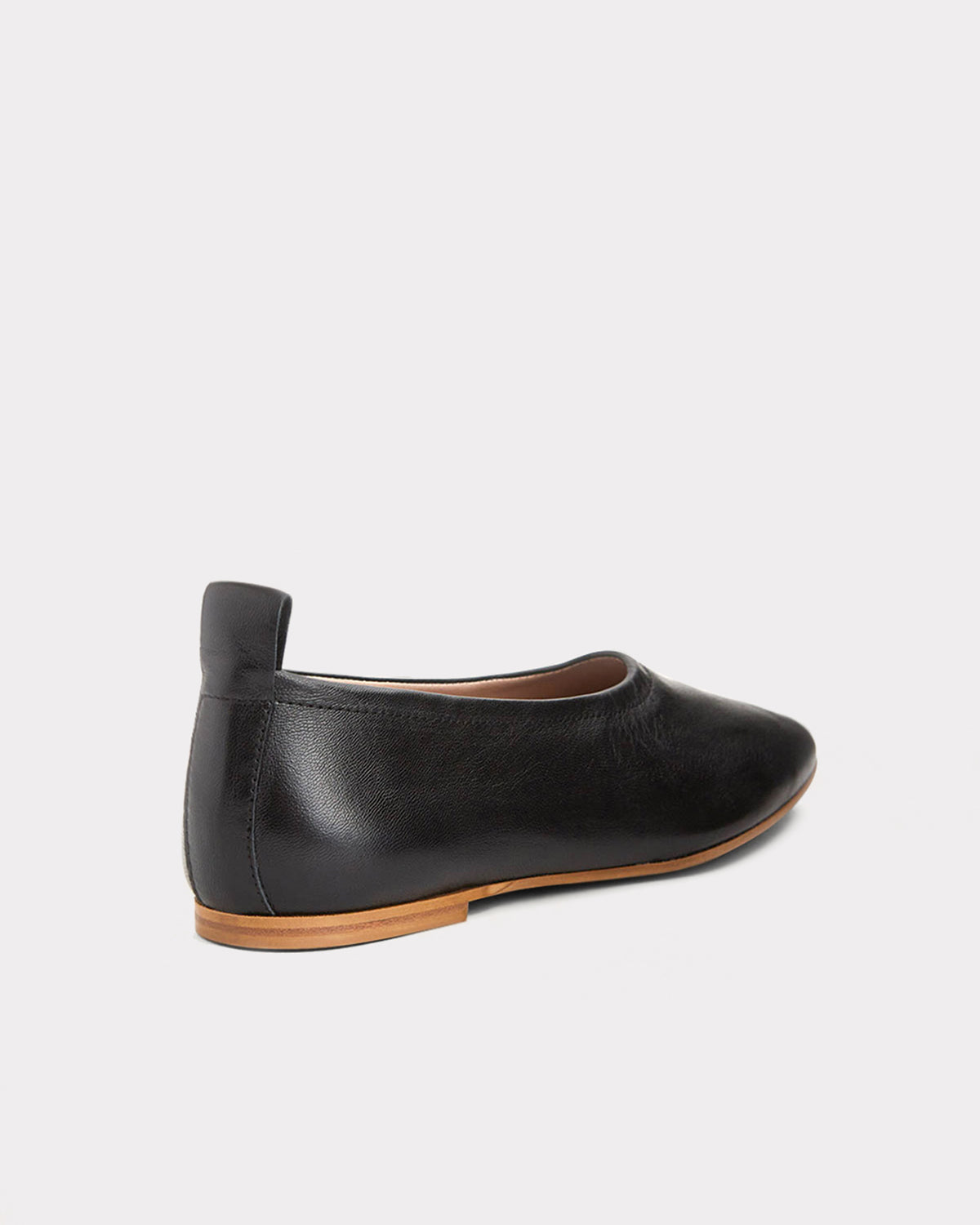 ethically sourced black leather slippers