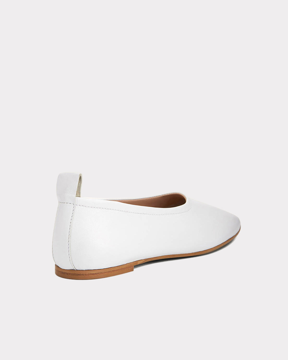 white leather flats for spring