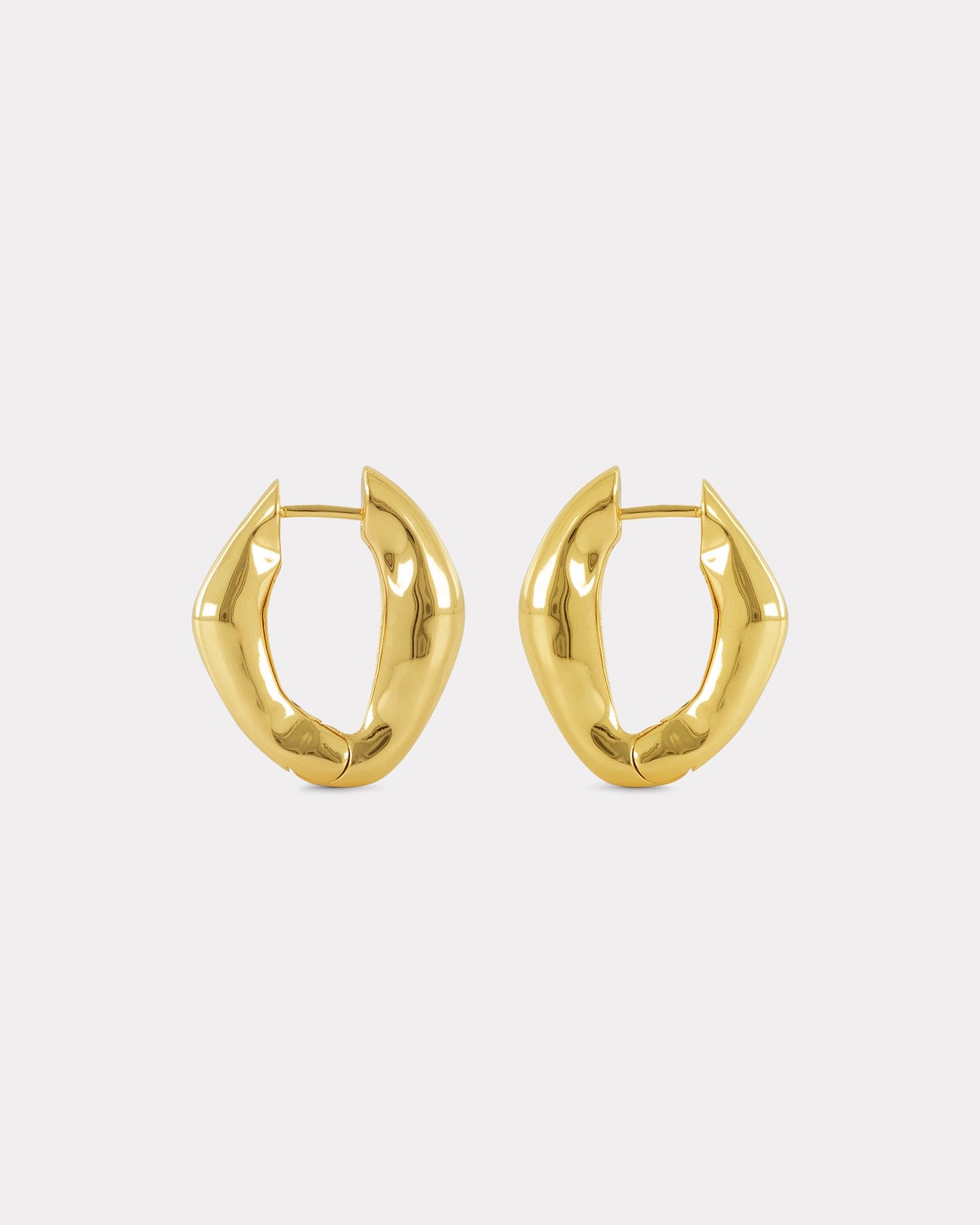recycled gold hoop earrings