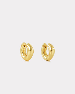 elevated gold huggie earrings 