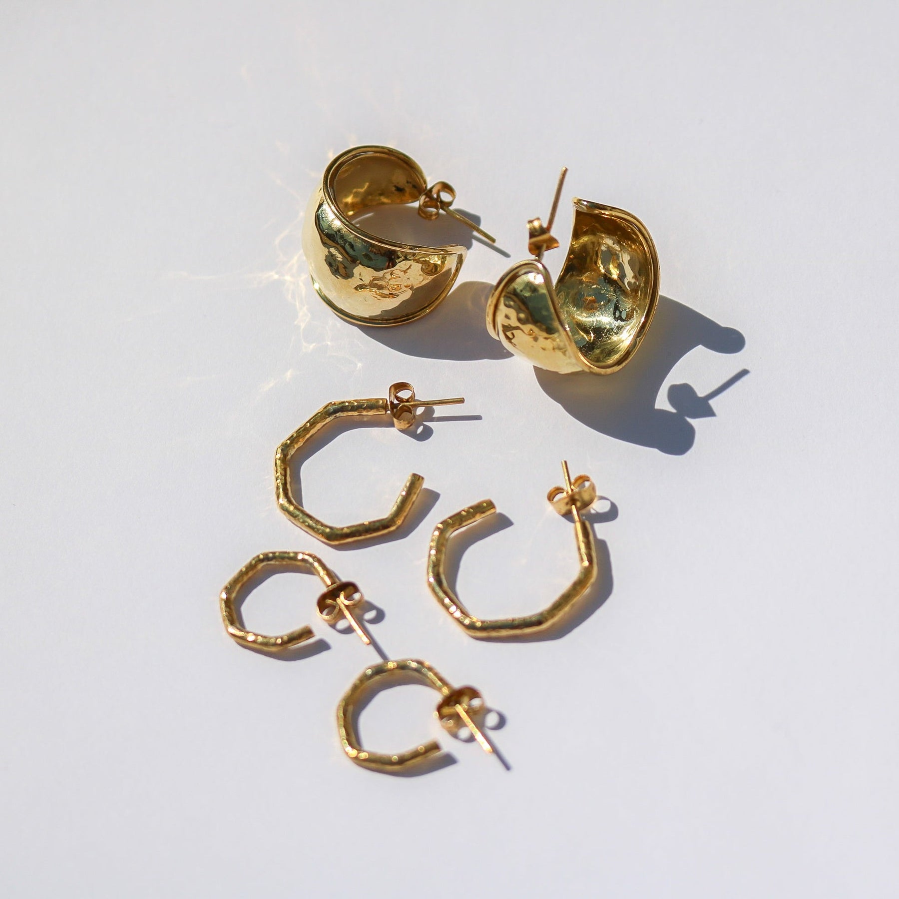 ethical gold hoop earrings