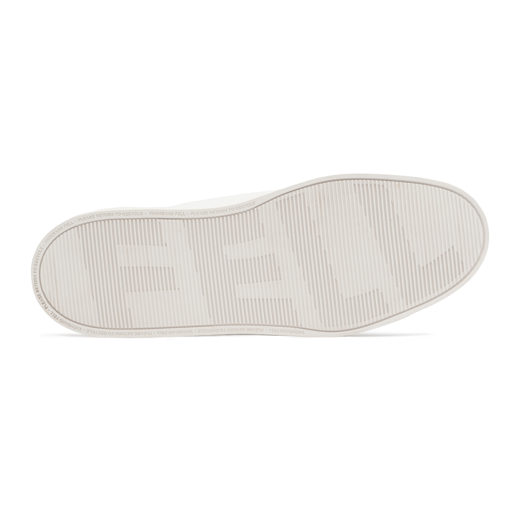 sole view of sustainable sneakers that slip on