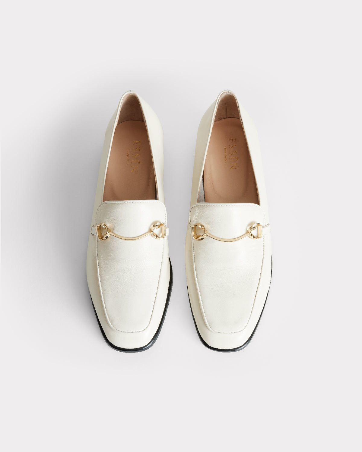 classic white leather loafer made from recycled materials