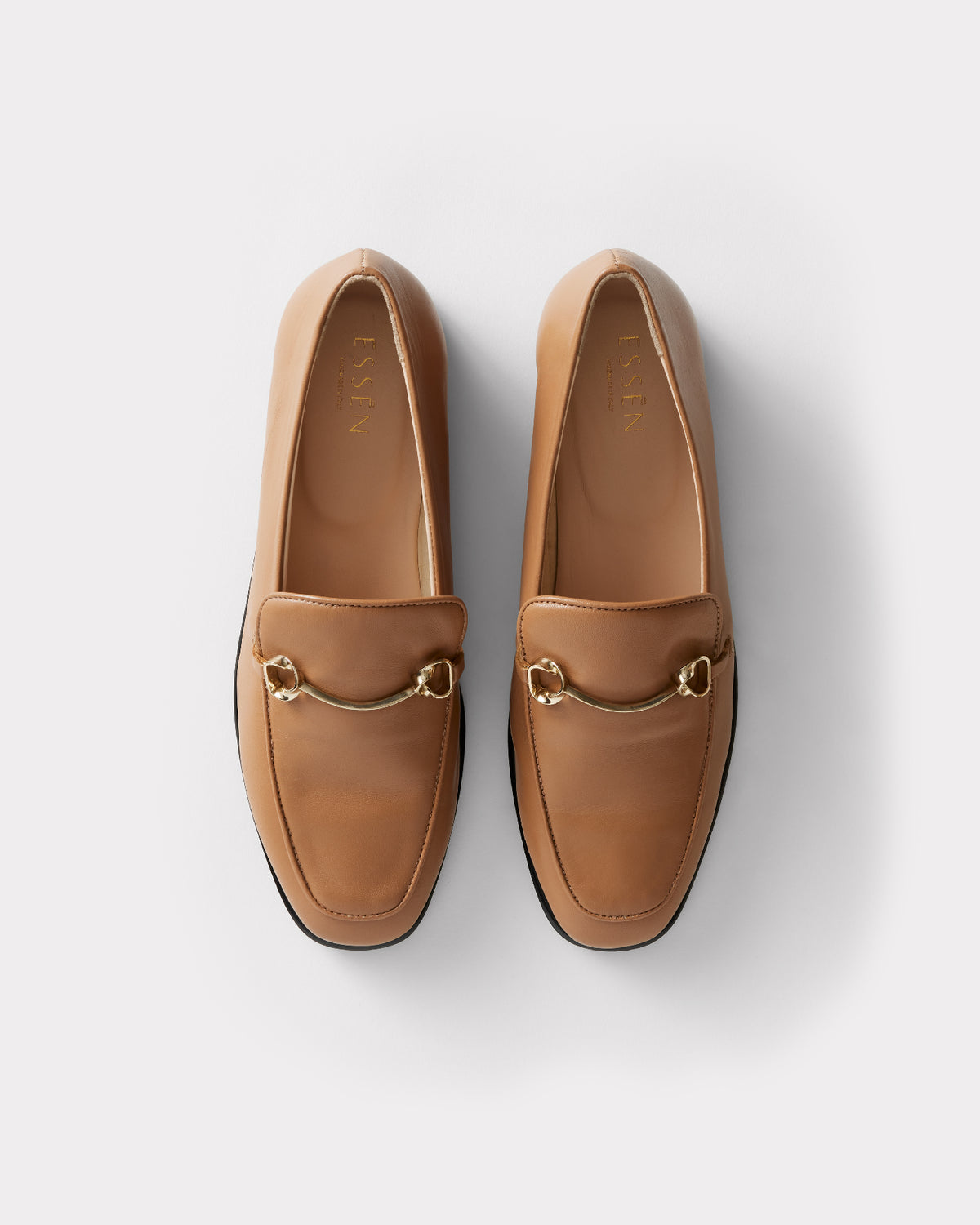 slow fashion shoe brand tan leather moccasins
