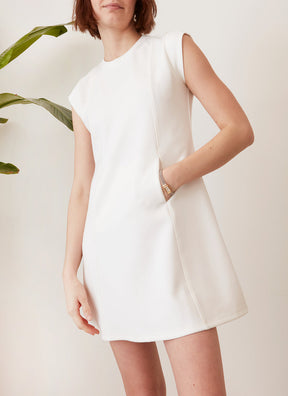 casual everyday white mini dress