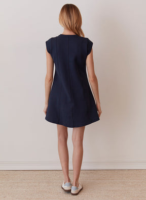 navy mini dress for everyday casual wear