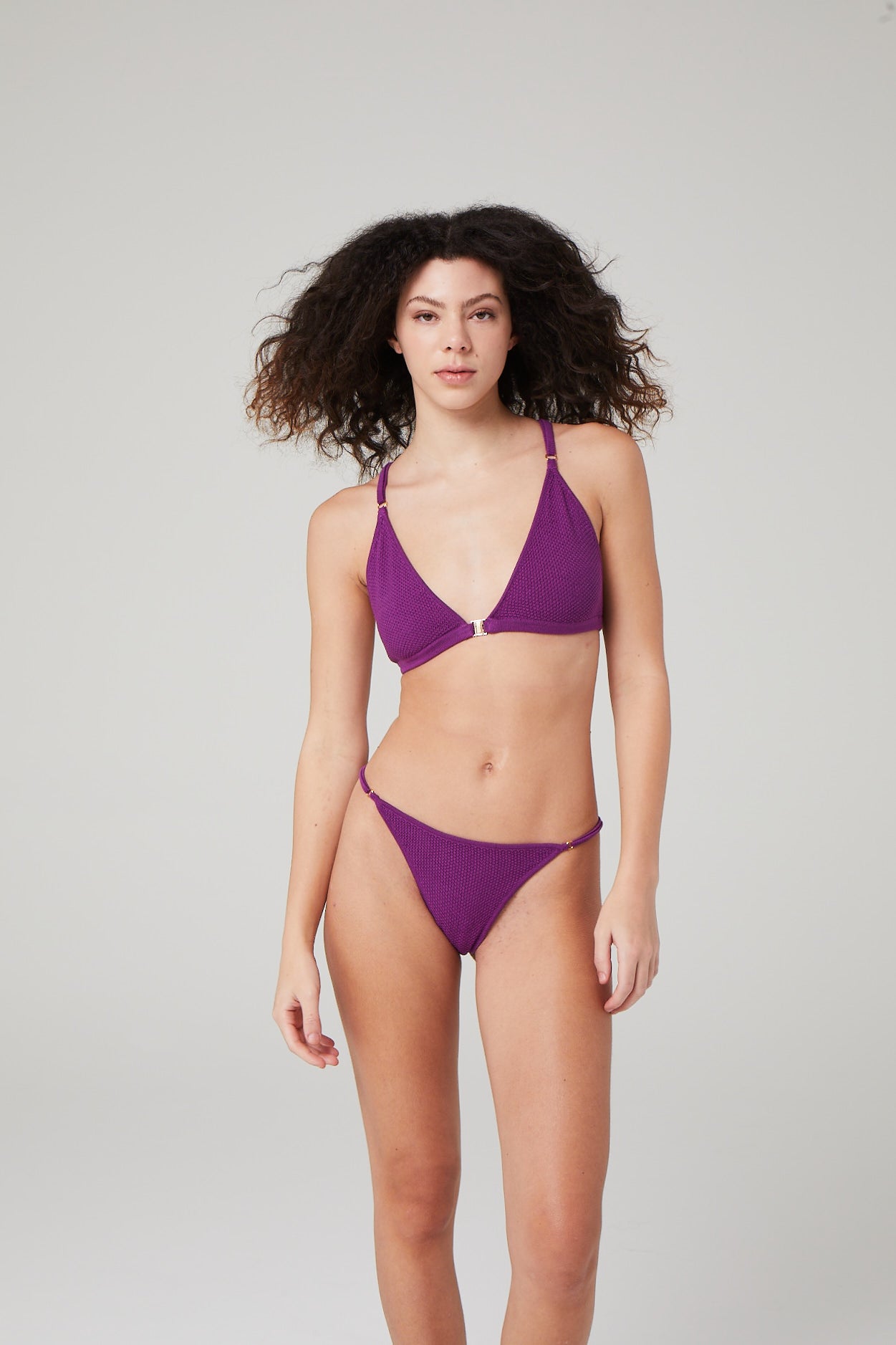 purple eco friendly panties in bikini cut