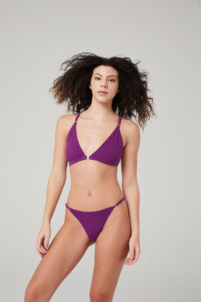 sustainable knit bikini cut panties in purple