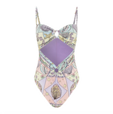 agua by agua bendita inspired printed one piece swimsuit
