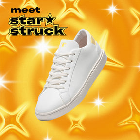 white eco friendly sneakers made from recycled materials