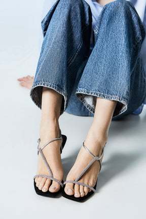 The Strappy Sandal - Crystal