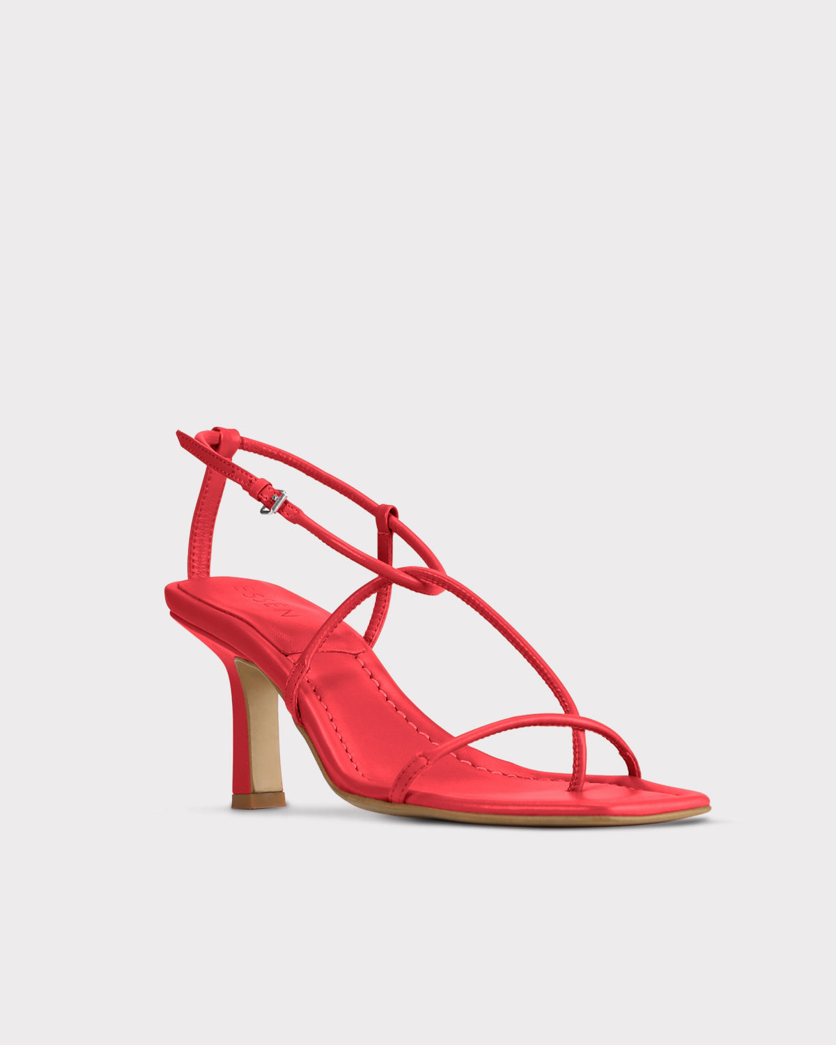 the row dupe red strappy summer sandals with heels