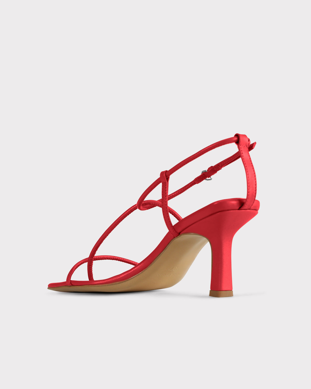 red italian leather strappy sandal the row dupe