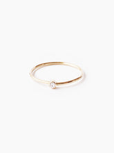 recycled 14k gold ethical diamond ring