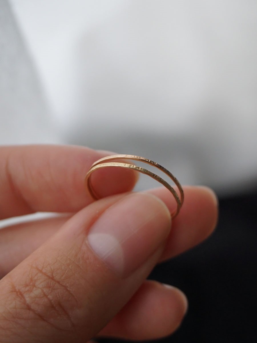 14k Barely There Band - 0.8mm