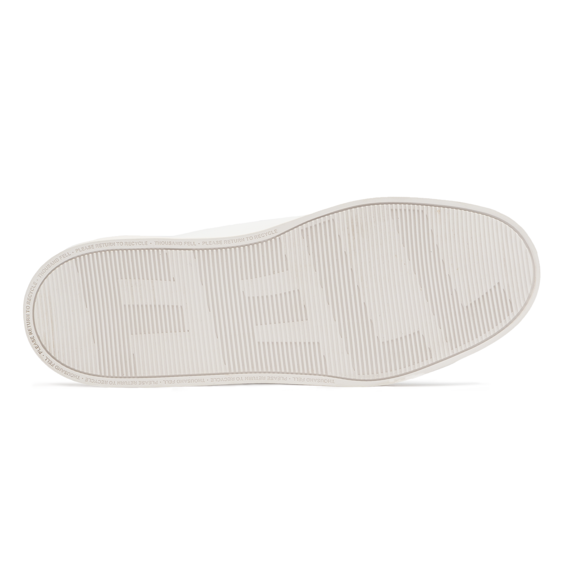 sole view of white sustainable slip ons