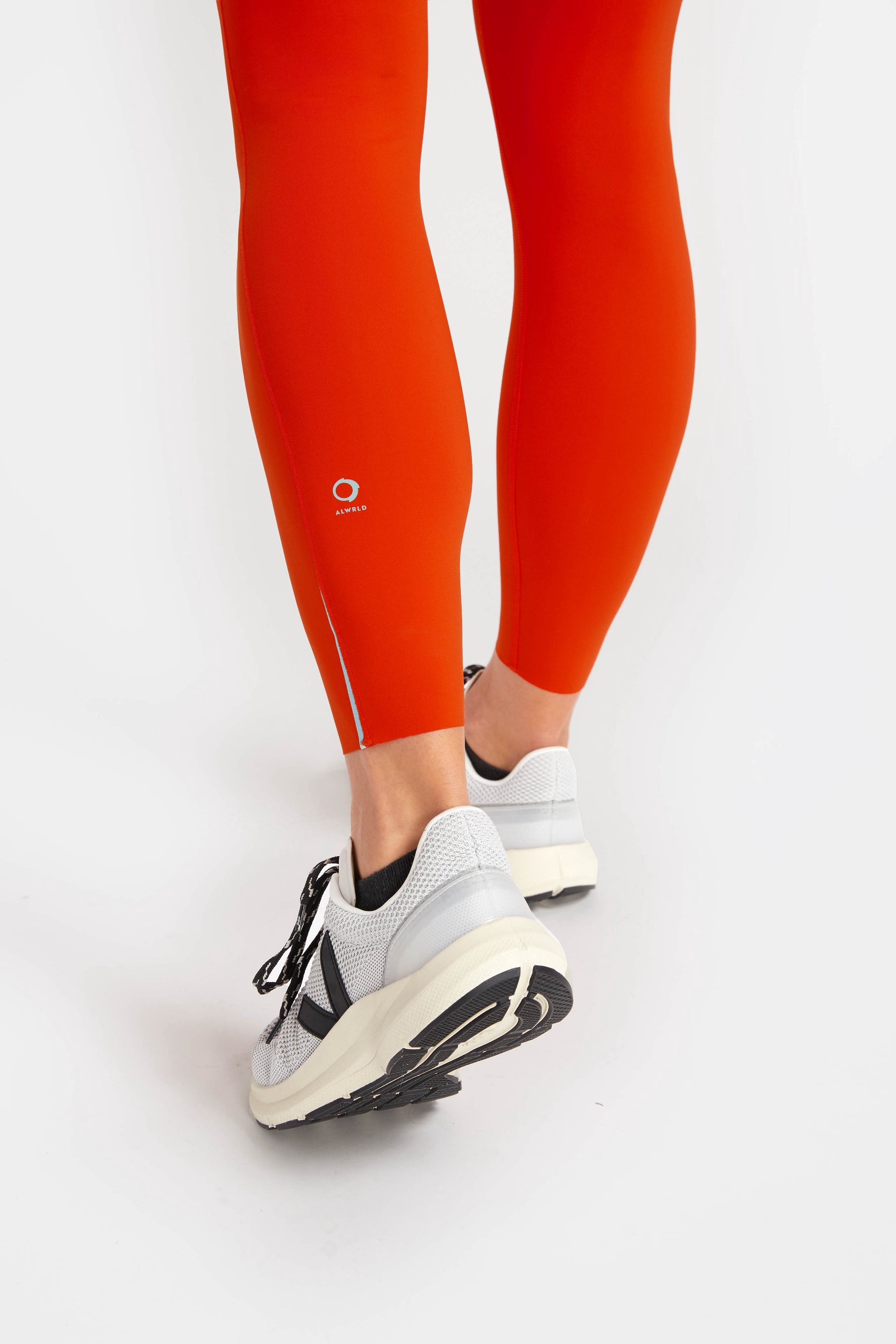 7/8 length athleticwear eco friendly leggings in red