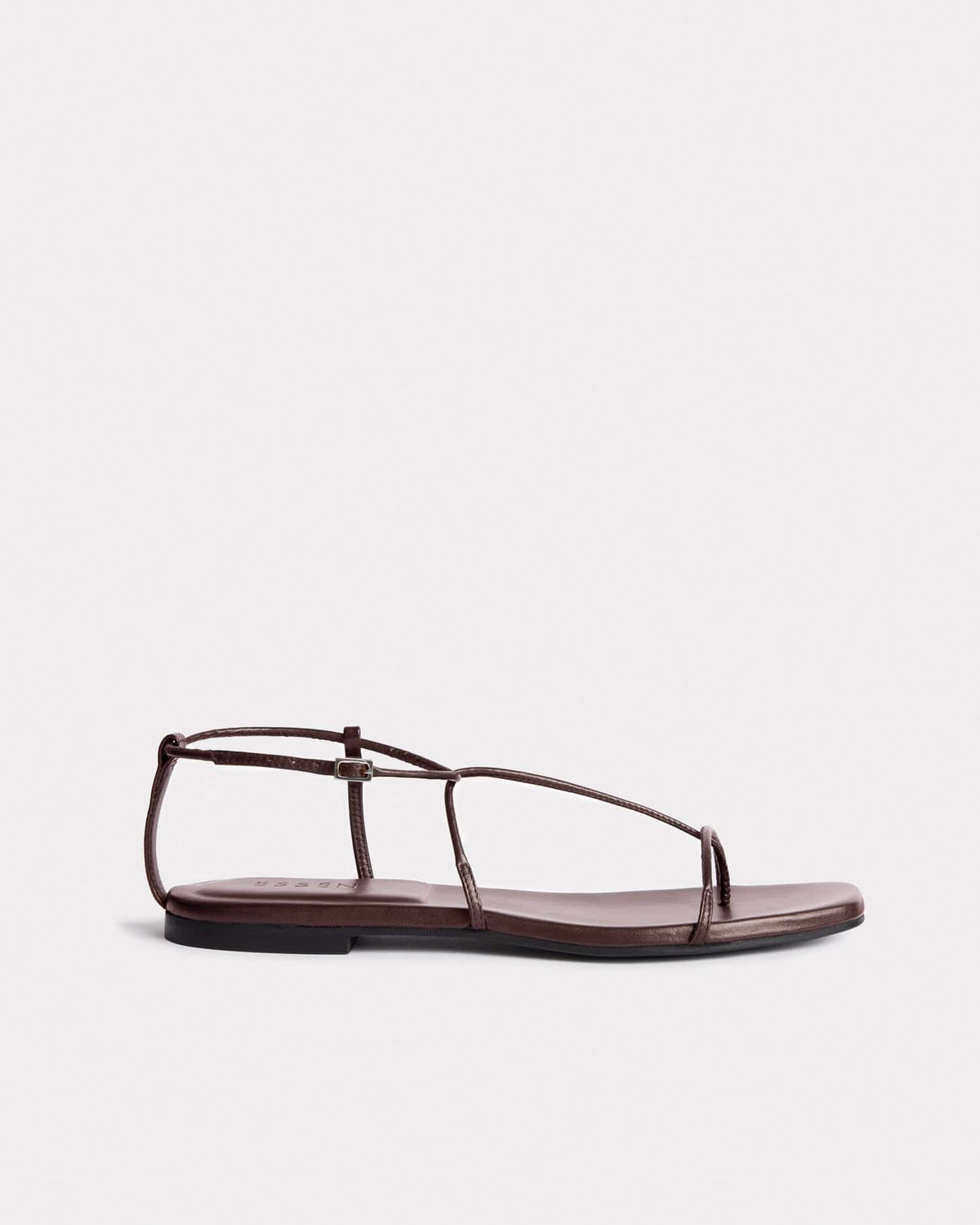 The Evening Sandal - Chocolate Sandals ESSĒN Brown Leather 35