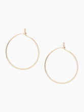recycled 14k gold hoop earrings