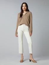 eco friendly high rise vintage straight leg jeans in white