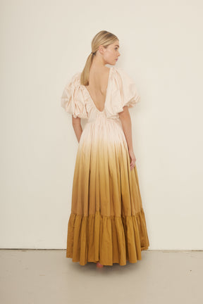 low back tiered maxi dress for wedding