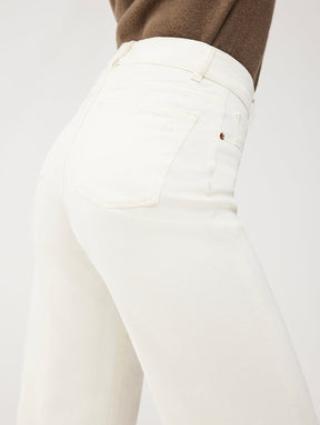 levi's inspired high rise wide leg vintage jeans in white