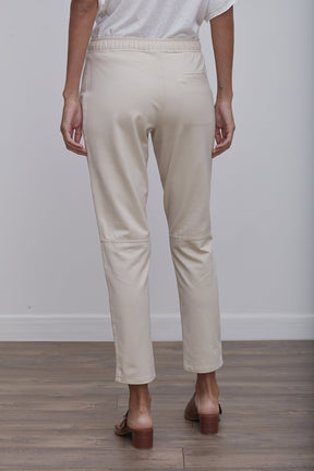 beige tapered pants for work