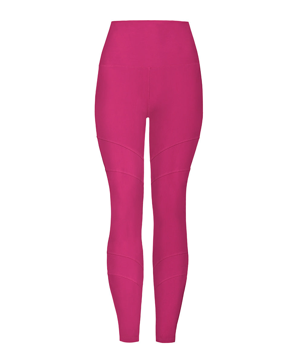 eco friendly workout leggings in color raspberry (hot pink)