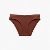 brown cotton low rise bikini cut underwear
