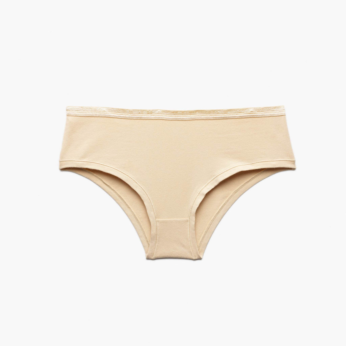 mid rise underwear beige organic cotton hipster panty
