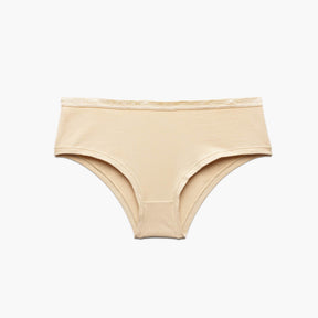 mid rise underwear beige organic cotton hipster panty