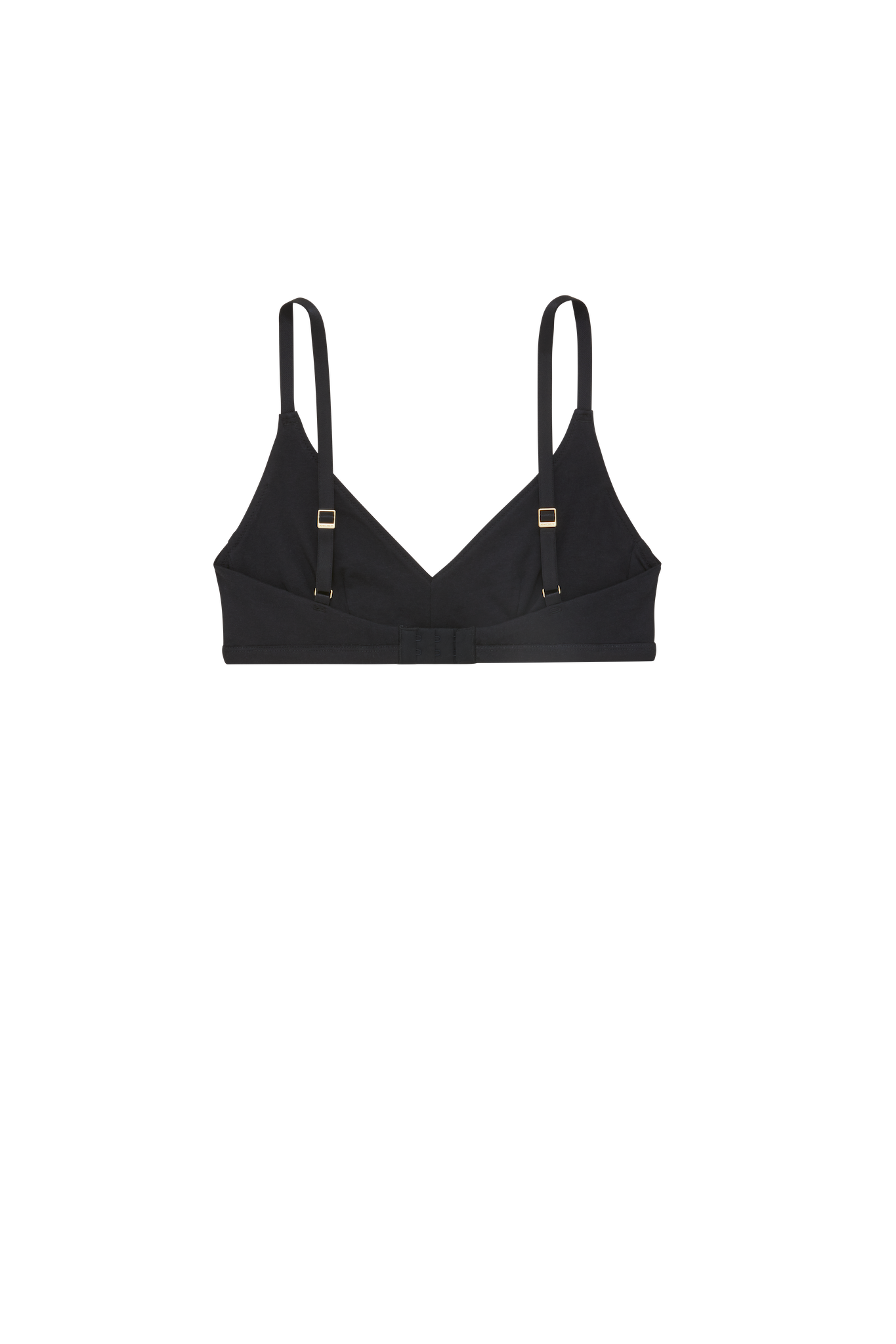 black triangle lounge bralette with adjustable straps