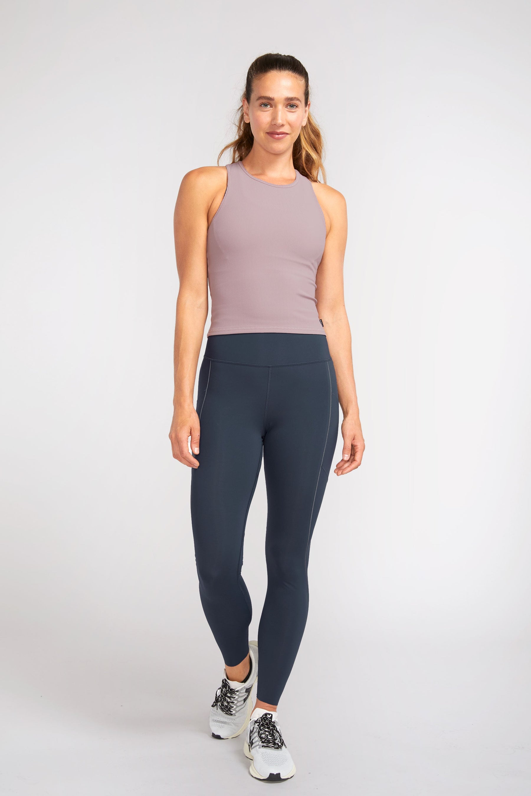 Sustainable activewear with crop tank