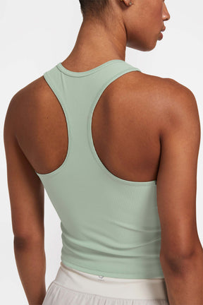 Back view of sustainable athletic tank top