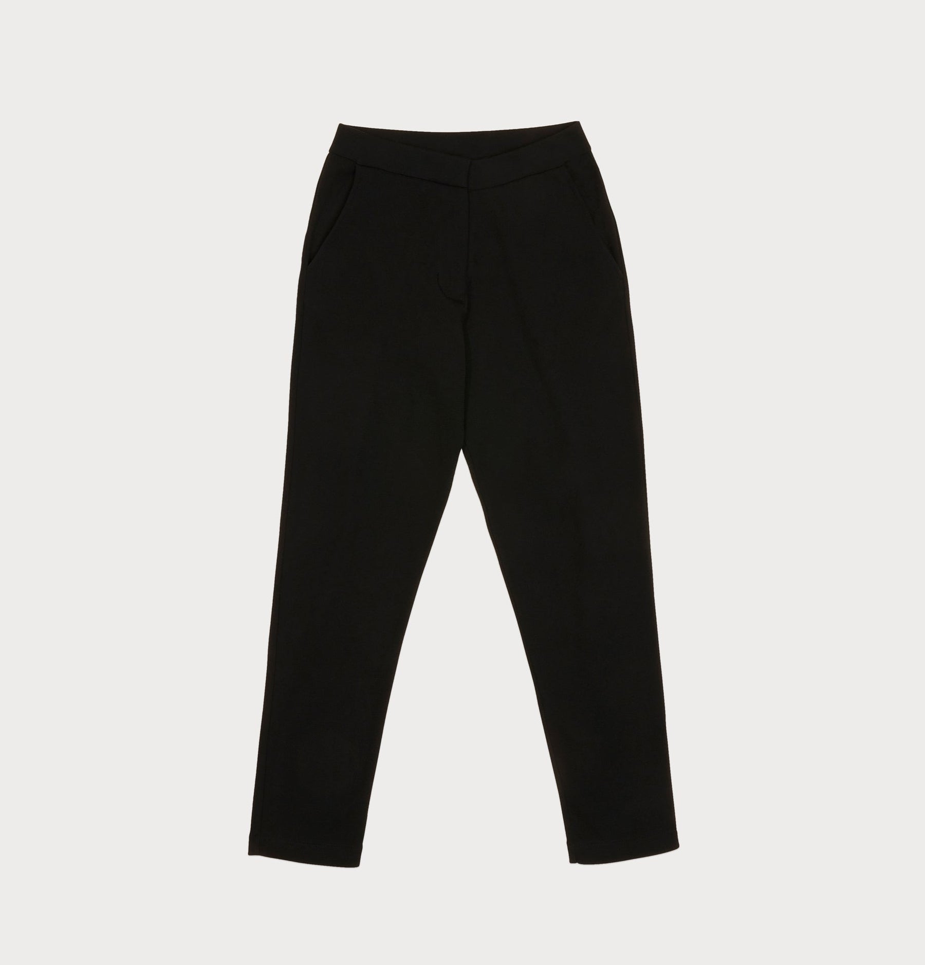 organic pima cotton black knit pants