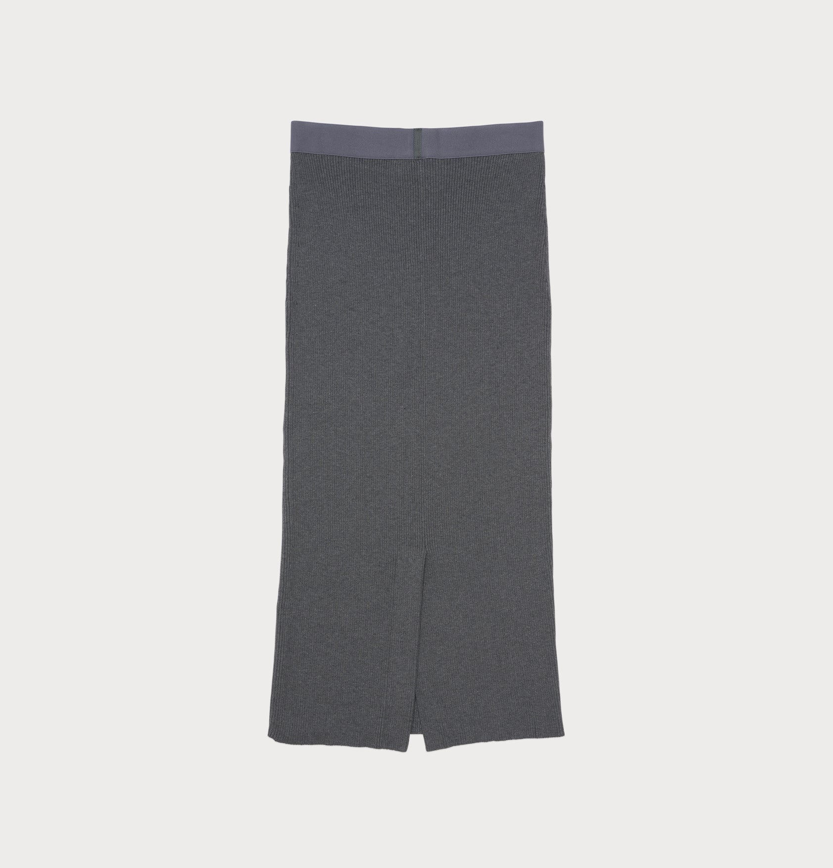 eco friendly knit skirt in grey