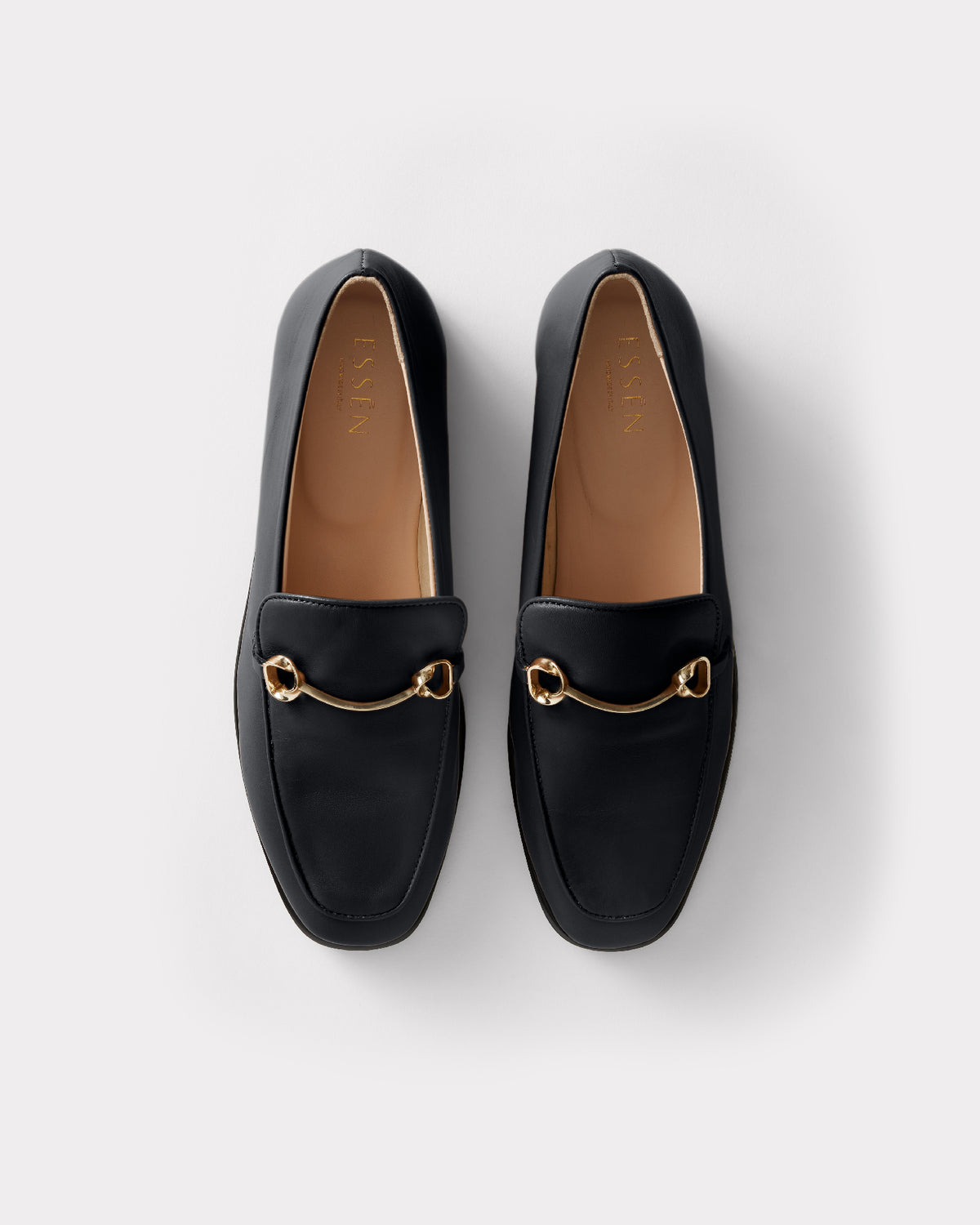 The Modern Moccasin - Black With Hardware