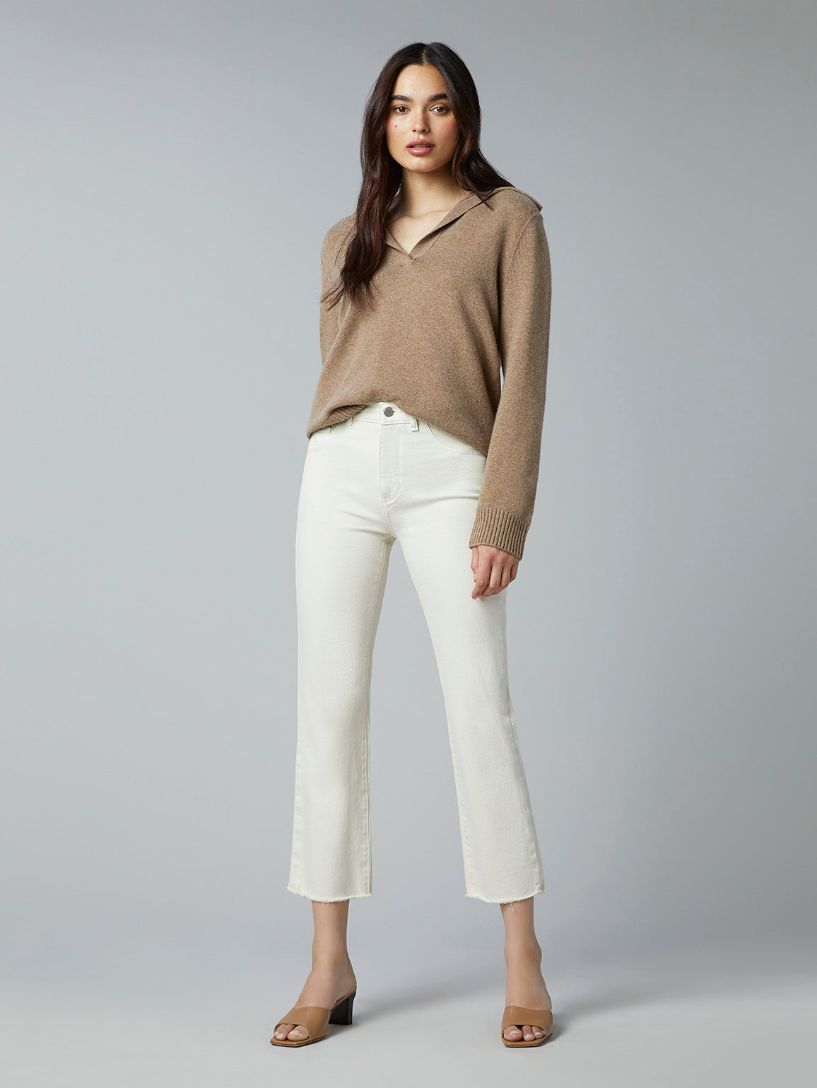 Patti Straight High Rise Vintage Ankle | Ecru