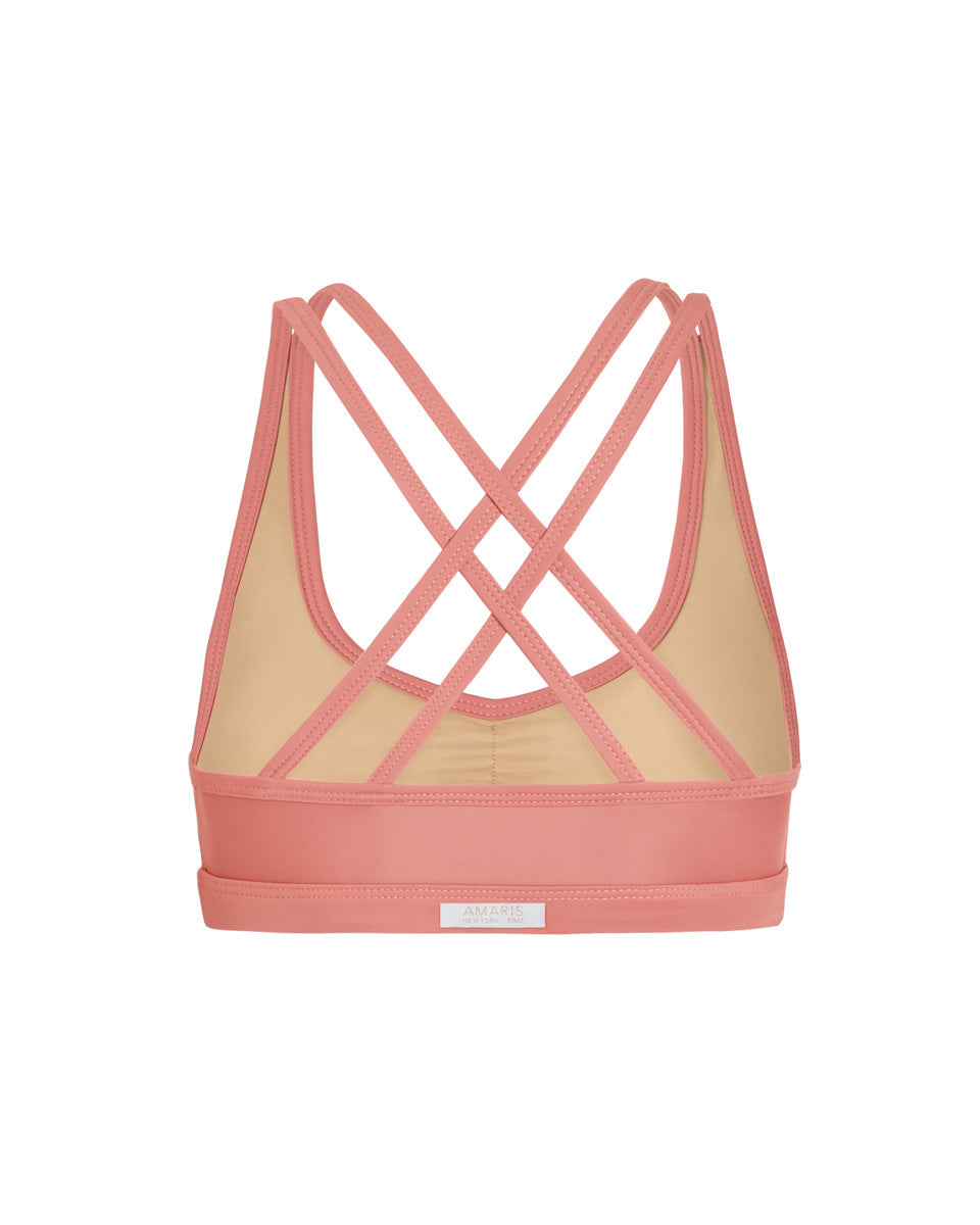 Anaka Eco Cross Back Bra - Guava