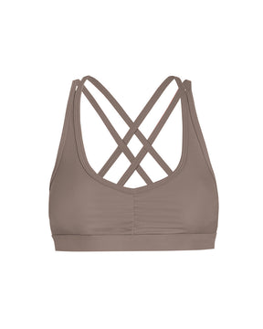 Anaka Eco Cross Back Bra - Mink