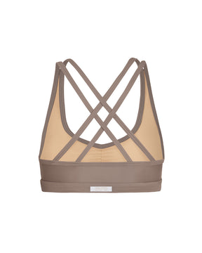 Anaka Eco Cross Back Bra - Mink