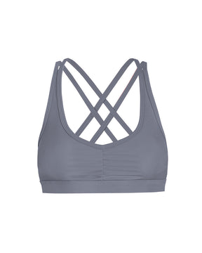 Anaka Eco Cross Back Bra - Storm