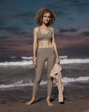 Anaka Eco Cross Back Bra - Mink