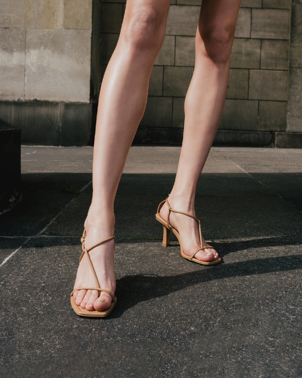 The Strappy Sandal - Almond (MADE TO ORDER)